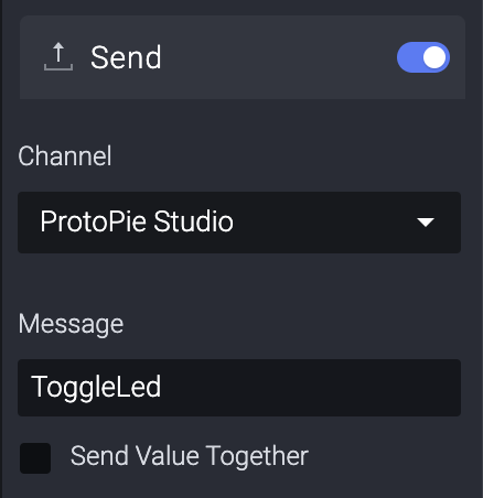 Sending messages — ProtoPie