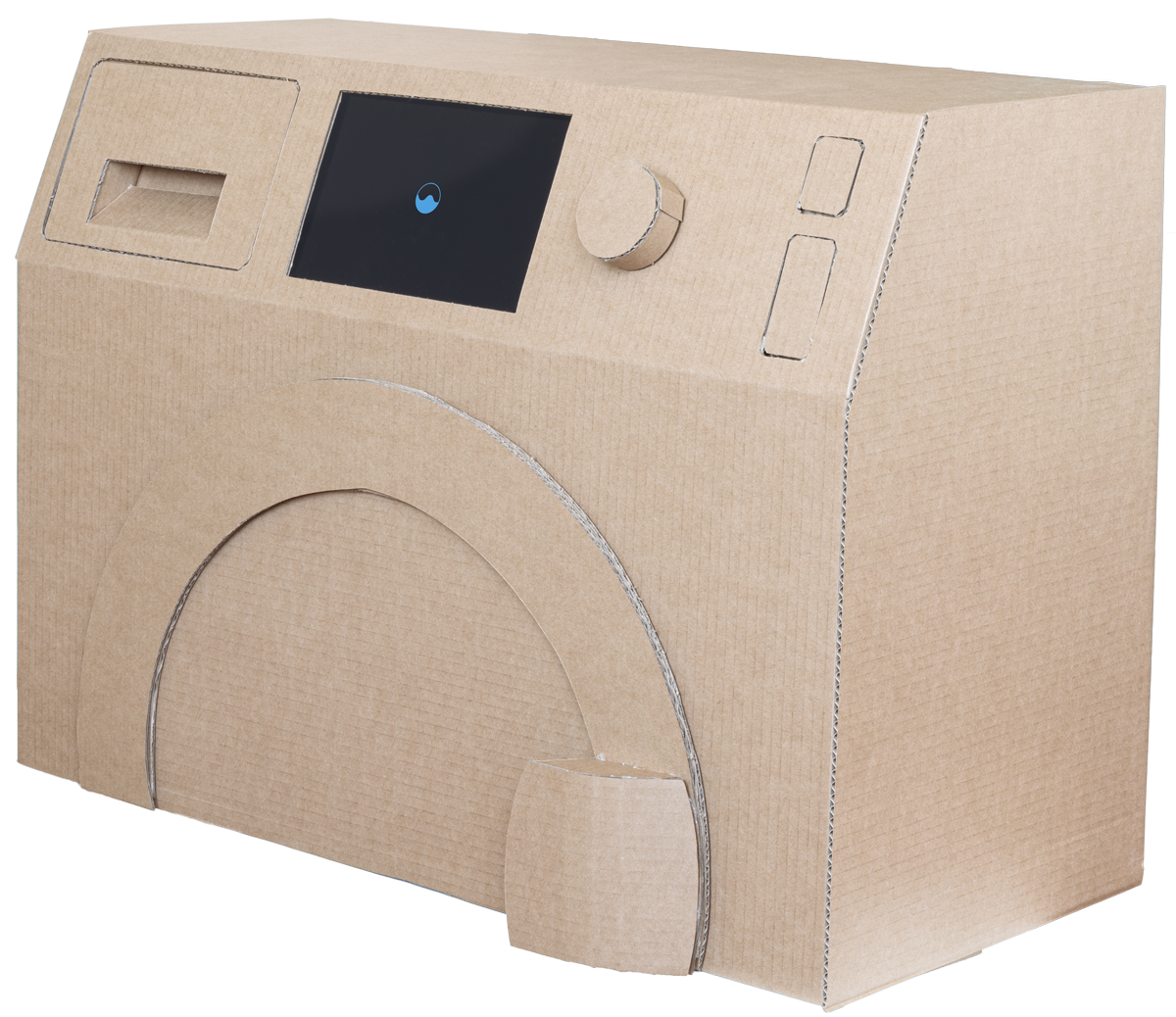 cardboard washing machine sketch